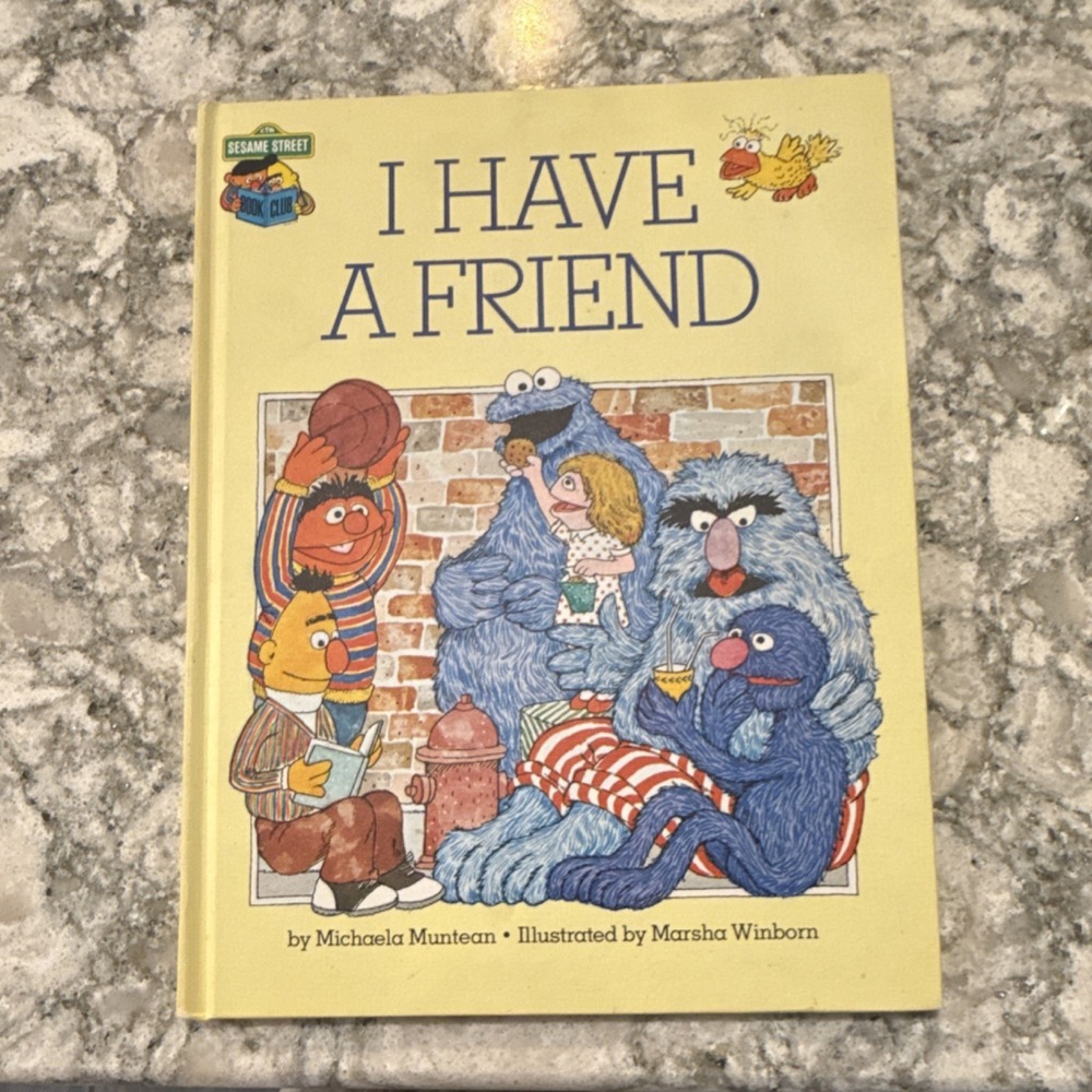 Vintage 1981 I Have a Friend Sesame Street Book Marsha Winborn‎